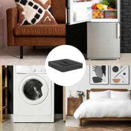 Airconditioner Trillingsdemper,4 stuks Rubberen Dempingsmatten,Vibratiedempende pads | voor loopband, was-droger, koelkast, vriezer, wasmachine, luchtcompressoren, — thumbnail 5