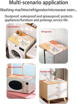 Wasmachine Droger Mat - Apparaat Beschermhoes - Apparaten Beschermen - Antislip Rubberen Basis - 40x50cm - F — thumbnail 4