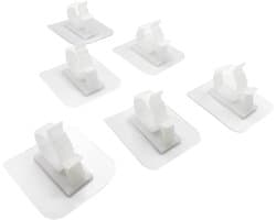 6-Pack Zelfklevende Slangenklemmen, Verstelbare Kabelklemmen voor Water- en Gaspijpen, Multifunctionele Bevestigingsclips voor Kabelbeheer