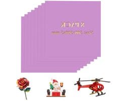 Kleurige multiplexplaten 3 mm, 8 stuks op maat 30 × 30 cm, ideaal voor modelbouw, DIY projecten en lasergraveren