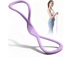 Weerstandsbanden voor Krachttraining - 8-vormige Yoga Trekband voor Schouderoefeningen en Spierversterking (Paars)
