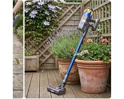 Steelstofzuiger draadloos met display – krachtige snoerloze stofzuiger met anti-klit borstel, wandlader en 8-laags filtratie – stil, zelfstaand – voor dierenharen, tapijt, harde vloeren en auto – Urbanhome