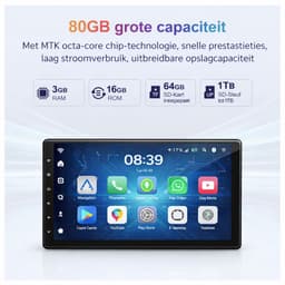 MP3-speler, 5 inch, met wifi, bluetooth-Fanvace 80 GB, Android, MP4-speler, 1080p IPS touchscreen, MP3-speler, HiFi met luidspreker, Spotify geïnstalleerd, Audible, Amazon Music, play-winkel — thumbnail 3
