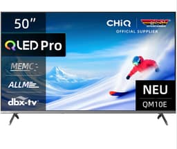 CHiQ U50QM10E – 50 inch 4K Ultra HD Smart TV – Google TV – Dolby Vision & Dolby Audio – QLED – WiFi & Bluetooth — thumbnail 1