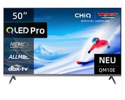 CHiQ U50QM10E – 50 inch 4K Ultra HD Smart TV – Google TV – Dolby Vision & Dolby Audio – QLED – WiFi & Bluetooth