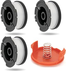 3+1+1 stuks draadspoelen – Vervangende spoelen grasmaaier, geschikt voor Black+Decker AF-100 — thumbnail 1