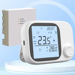 Temperatuur Monitor - Slimme Thermostaat - Intelligent Huis - Spraakbesturing - 8.6 x 8.6 x 3 cm — thumbnail 5