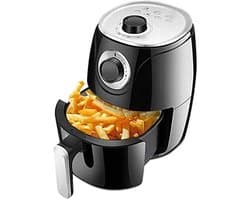 Heteluchtfriteuse - Friteuse zonder Olie - Gezond Koken - Directe Temperatuurregeling - 2.6 Liter 1000W - Rood