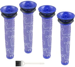 Vervangende filters voor Dyson V6 V7 V8 DC58 DC59 Animal Absolute draadloze stofzuigeronderdelen - 4 wasbare voorfilters voor Dyson stofzuiger - vergelijkbaar met onderdeelnummer 965661-01 — thumbnail 1