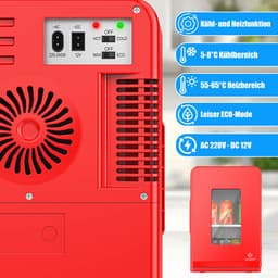 KESSER® Tafelmodel Koelkast 15 Liter AC DC 220-240V en 12V - Mini Koelkast Vrijstaand met Verwarmingsfunctie - Koelbox ideaal voor Auto en camperen - — thumbnail 4