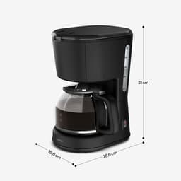 Klarstein Velaire Filterkoffiezetapparaat – Moderne koffiezetter, 1,25 L voor tot 10 kopjes, 900 W snelle bereiding, warmhoudfunctie 30 min, één-knop bediening — thumbnail 4