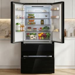 Heinner HCFD-M516INVHGBKE++ French Door Amerikaanse Koelkast – 516 L – No Frost – LED Touch Display – InoxCool Technology & ADT Fresh System – Zwart – 5 Jaar Garantie — thumbnail 8