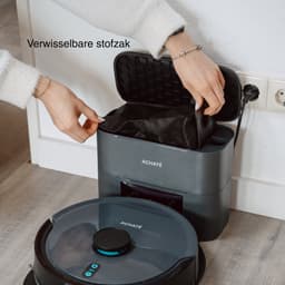 Achaté Robotstofzuiger met Dweilfunctie – 15000Pa Krachtige Zuigkracht – LiDAR Lasernavigatie – Roterende Dweilmoppen – App & Spraakbediening – Ideaal voor Huisdieren & Tapijt — thumbnail 3