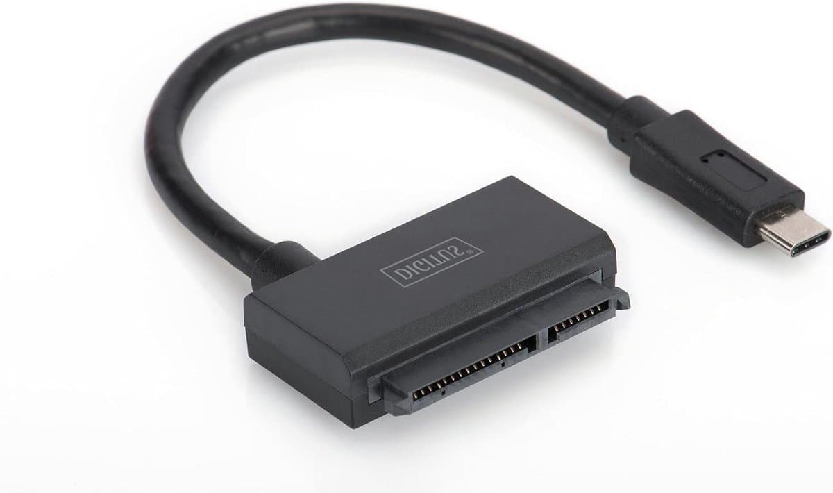 USB-C naar SATA Adapterkabel - Externe Harde Schijf Kabel - Data Overzetten - Ondersteunt 5TB Opslag - 35 cm - Zwart — afbeelding 1