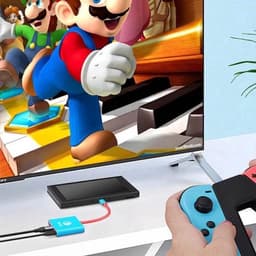 Docking station geschikt voor Nintendo Switch / Switch 2/ Switch OLED – Rood/blauw — thumbnail 3