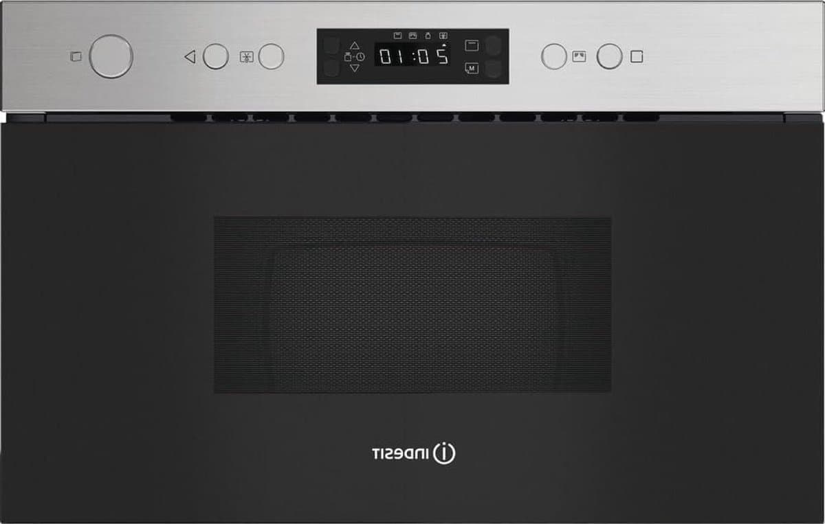 Inbouw Magnetron - Grill-magnetron - Snel Eten Bereiden - Met Grillfunctie - 22 Liter Inhoud - Zwart Roestvrijstaal — afbeelding 1