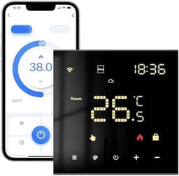 Slimme Thermostaat - Digitale Regelaar - Verwarming Instellen - WiFi Bediening - 10 x 10 x 5 cm - Wit — thumbnail 5