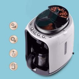 Koffiezetapparaat - Mini koffiezetter - Koffie zetten thuis - Compact design - 0.6 liter - Wit — thumbnail 3