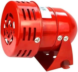 220V 120DB Rode Mini Metalen Motoralarm Industriële Audio Elektrische Beveiliging Antidiefstal MS-190 — thumbnail 1