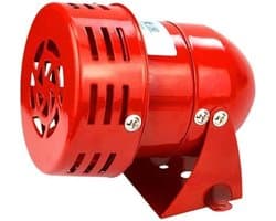 220V 120DB Rode Mini Metalen Motoralarm Industriële Audio Elektrische Beveiliging Antidiefstal MS-190