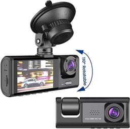 Auto DVR Camera - Dash Cam - Veiligheid Onderweg - 3 Kanalen Opname - HD 1080P - Zwart — thumbnail 5