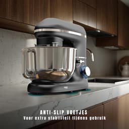 TIM® Mixer met Mengkom - Keukenmachine - Keukenrobot - Inclusief Accessoires - Zwart - 38cm x 24cm x 32cm — thumbnail 2