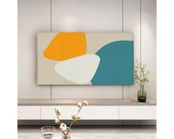 TV Hoes - Scherm Beschermhoes - Stof Vrij Houden - Universele Compatibiliteit - 32-85 Inch - Geometrisch