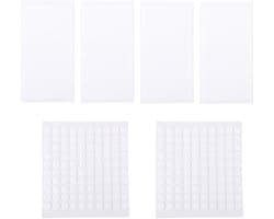 6 Vel/860 Stuks Dubbelzijdige Schuimvierkantjes en -punten voor Creatieve Klussen, Zelfklevende Schuimstickers voor DIY, Scrapbooking en Kantoorwerk