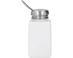 Dispenserpomp met een capaciteit van 200 ml, ESD-statische roestvrijstalen deksel voor het doseren van oplosmiddelen zoals aceton en IPA, ideaal voor olie en chemische vloeistoffen