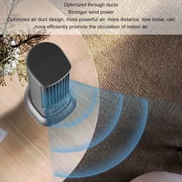 Sxhlseller 10 Inch Desktop Tower Fan - Stil en Compact, 3 Snelheden voor Thuis en Kantoor — thumbnail 5