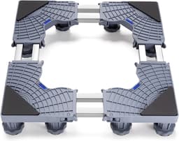 Verstelbaar onderstel voor wasmachine en droger met 12 poten, antislip en schokdemping, hoogte 45-68 cm, ideaal voor stabiliteit en bescherming — thumbnail 1