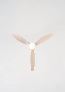 CREATE - Stille plafondventilator 100% hout 40W (Ø132cm) - Met licht LED - Afstandsbediening - 6 snelheden - Programmeerbaar - WIND CALM CUSTOM WOVEN — thumbnail 3