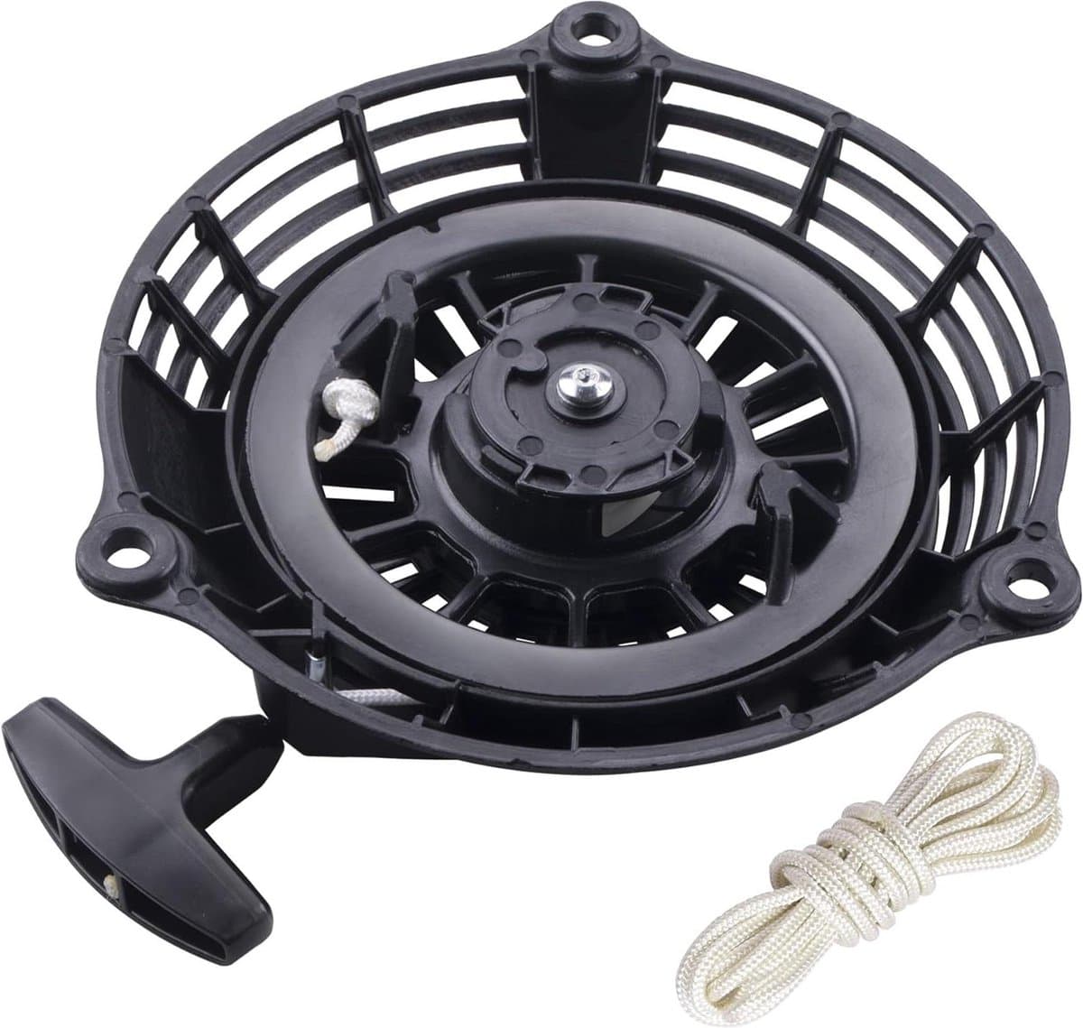 Grasmaaier Starter - Terugslag Starter - Motor Starten - Directe Vervanging - 21 cm - Zwart — afbeelding 1