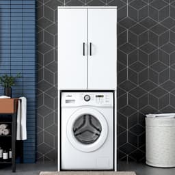 KD110 Wasmachinekast | 100% MELAMINE | Wit - Emob - wasmachinekast_enkel - Melamine; Spaanplaat — thumbnail 2