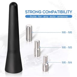 Auto Antenne FM DAB Dakantenne Auto 6,5 cm Mini Autoradio Antenne Kort Met Sterke FM/AM/DAB Ontvangstfunctie — thumbnail 3
