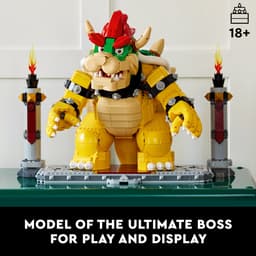 LEGO Super Mario De machtige Bowser, Bouwbaar 3D Model, Verzamelitem & Cadeau Idee - 71411 — thumbnail 3