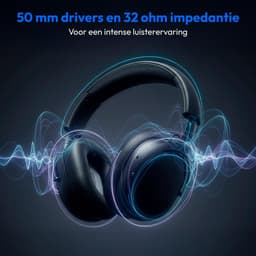 MEDION Over Ear koptelefoon HX-1 Plus (draadloos, Feed Forward Noise Cancelling, Bluetooth 6.0, 5+1 EQ-presets, tot 100 u batterijduur, spatwaterdicht IPX4), zwart — thumbnail 2