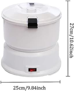 Elektrische Aardappelschiller - Groentesnijder Schilmachine - Snel Groenten Schillen - Automatische Werking - 1 kg Capaciteit - Wit — thumbnail 2