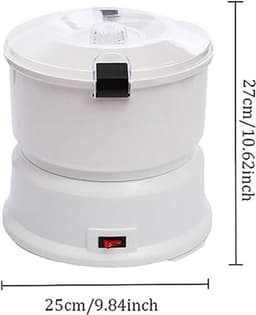 Elektrische Aardappelschiller - Automatische Schilmachine - Keukenwerk Vereenvoudigen - Met Afvalcontainer - 1kg Capaciteit - Wit — thumbnail 2