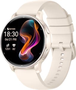 Siltcon® Auréa 2 - GPS Smartwatch Dames Beige Champagne Gold- Horloge Dames - Stappenteller Horloge Dames - Sporthorloge Dames - Hartslagmeter - Slaapmonitor - Saturatiemeter - Belfunctie - Universeel - AMOLED - RVS - Elke pols - Strava - 4 Bandjes — thumbnail 2