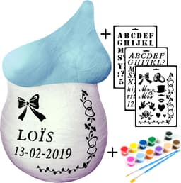 Gipsbuik Pakket – Met 3 Sjablonen en 12 Kleuren Verf – 4 Rollen Extra Groot en Sterk Gipsverband – Niet Toxisch- Baby Buik Zwanger — thumbnail 3