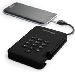 iStorage diskAshur2 SSD - externe harde schijf - 4 TB - SSD - Cijfercode - Zwart — thumbnail 4