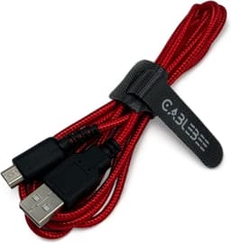 Cablebee USB oplader / laadkabel geschikt voor Nintendo 3DS / DSi / 2DS - Lengte 1.5 meter - Rood — thumbnail 1