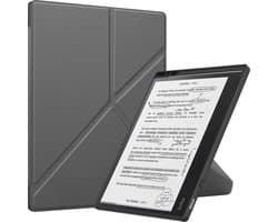 Hoes Geschikt voor Kobo Elipsa 2E Hoesje Bookcase Cover Hoes Trifold - Hoesje Geschikt voor Kobo Elipsa 2E Hoes Cover Case - Grijs