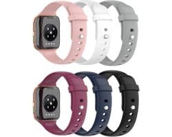 5 Stuks - Quick Release Soft Silicone Sportband - Geschikt voor OPPO Watch 46mm - Vervangende Smartwatch Banden voor Smart Fitness Horloge