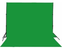 Donley Greenscreen - 300 * 400cm - Vinyl - Uittrekbare greenscreen - fotostudio met Chromakey effect - film shooting background - backdrops fotografie - fotografie, video en televisie greenscreen - groen fotodoek - Achtergronddoek Voor Fotostudio