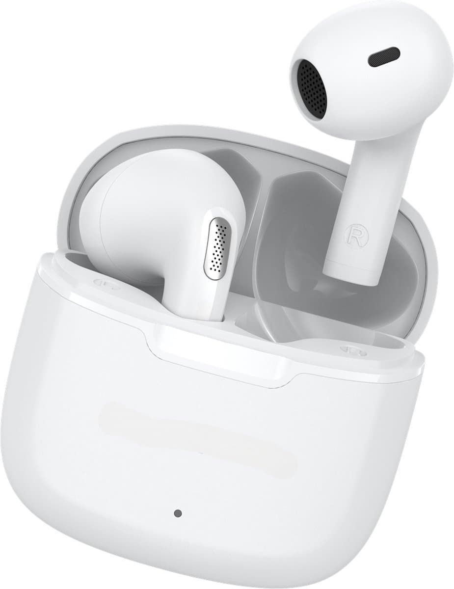 Draadloze Oordopjes – Bluetooth Oordopjes – Oortjes draadloos – Oordopjes draadloos - Noise cancelling - Universeel – Wit — afbeelding 1