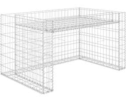 vidaXL - Grasmaaieroverkapping - met - plantenbak - 110x80x60cm - staaldraad