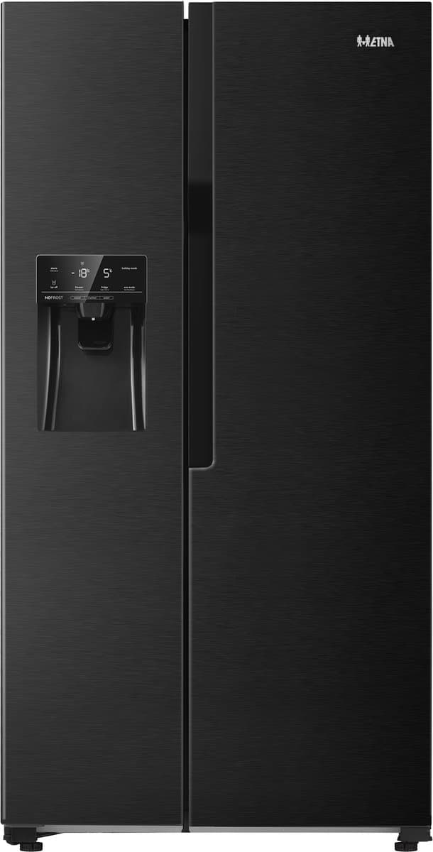 ETNA AKV578IZWA - Amerikaanse koelkast - Water- en ijsdispenser met reservoir - No Frost - Zwart — afbeelding 1