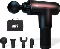Ox Massage Gun - Sport en Relax Massage Apparaat - 4 Opzetstukken - Massage Apparaat - Massage Pistool - Professioneel - Inclusief Koffer - Zwart — thumbnail 1